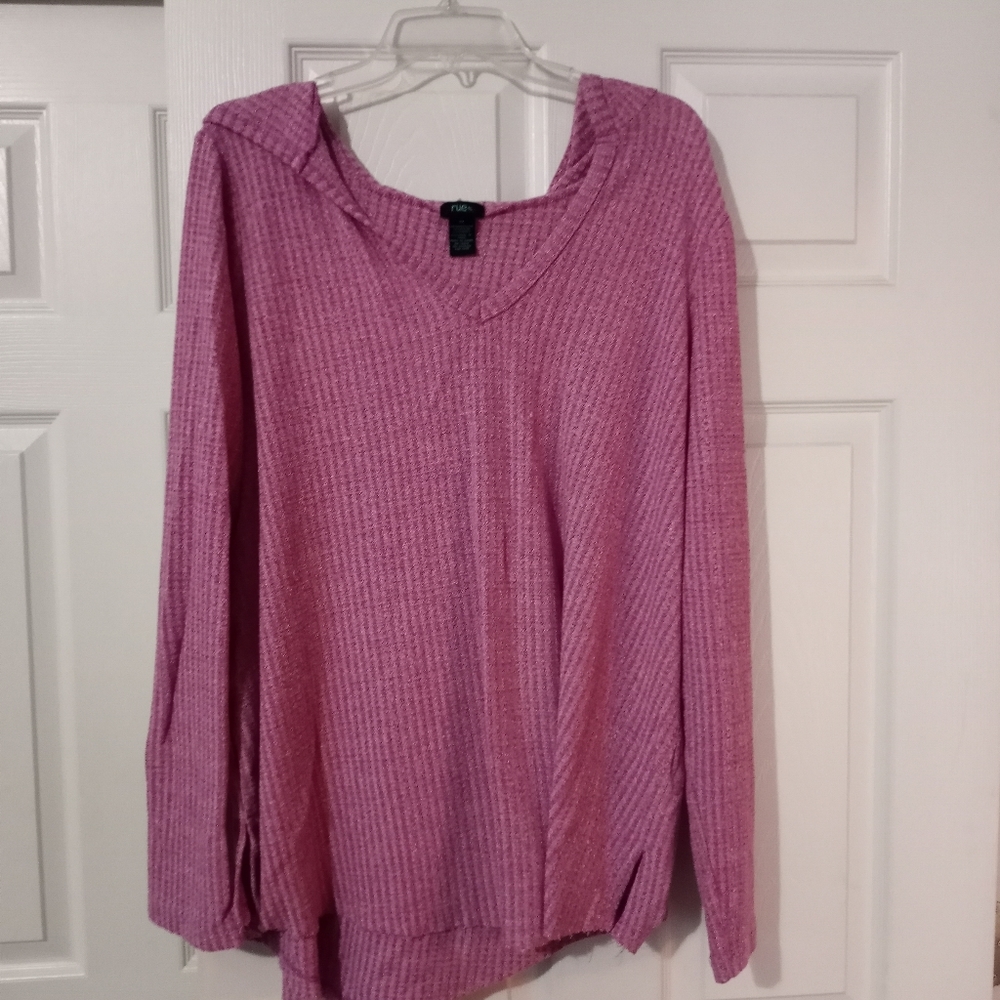 Rue 21+ 3X Purple/Magenta Hoodie Shirt